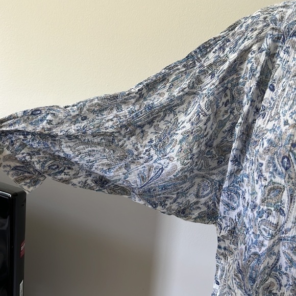 Blue Paisley Blouse from Pilot and the letterpress by Anthropology - Picture 3 of 5